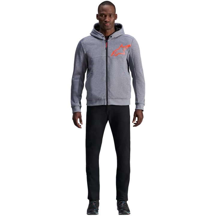 MC-jakke Chrome V2 Sport Fleece Grå/Rød ALPINESTARS Small – billede 5