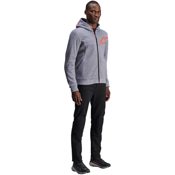MC-jakke Chrome V2 Sport Fleece Grå/Rød ALPINESTARS Small – billede 7