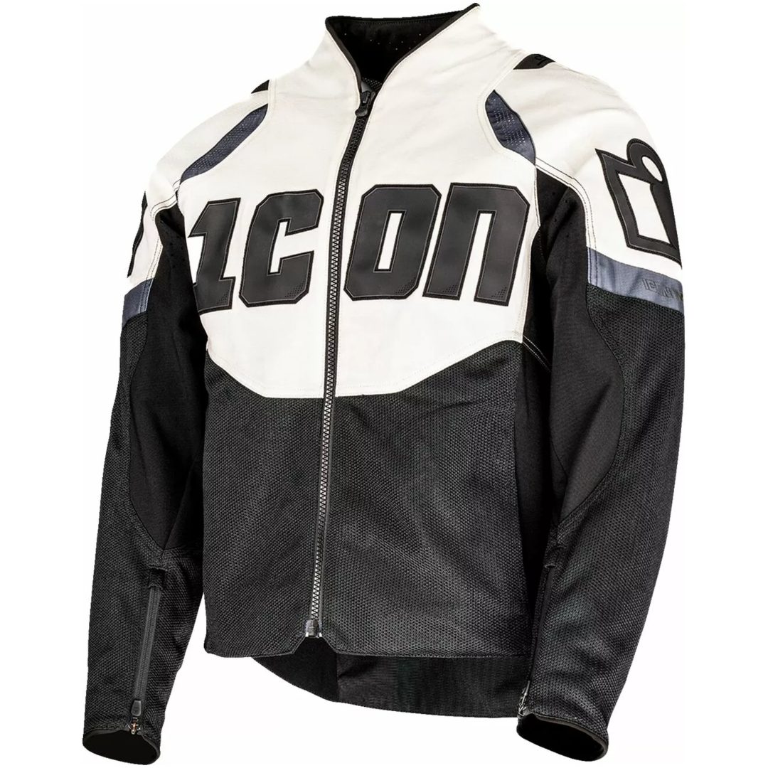 MC-Jakke Contra3 Sort Hvid ICON L
