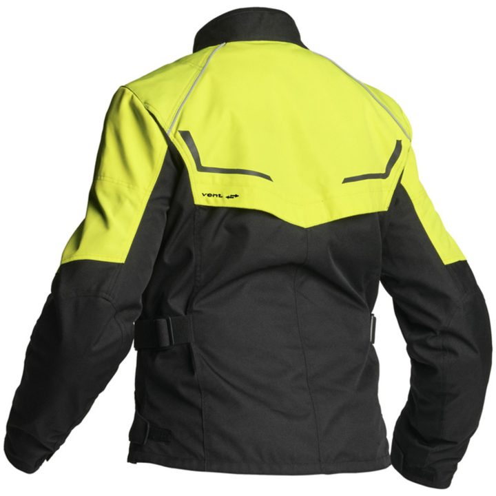MC-Jakke Dame Halden CE Sort/Gul LINDSTRANDS 36 – billede 3