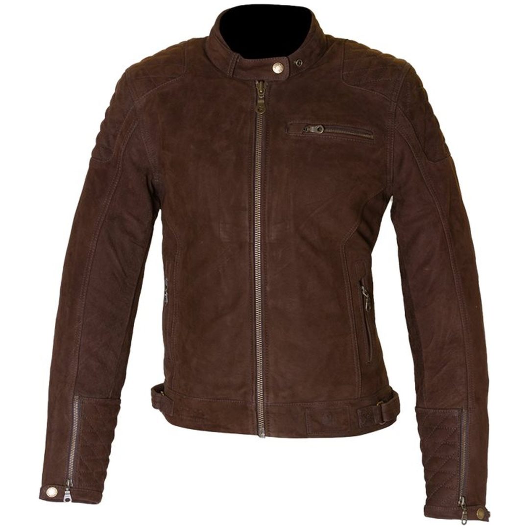 MC-jakke Dame Isla Tfl Aaa Læder Brun Merlin 8