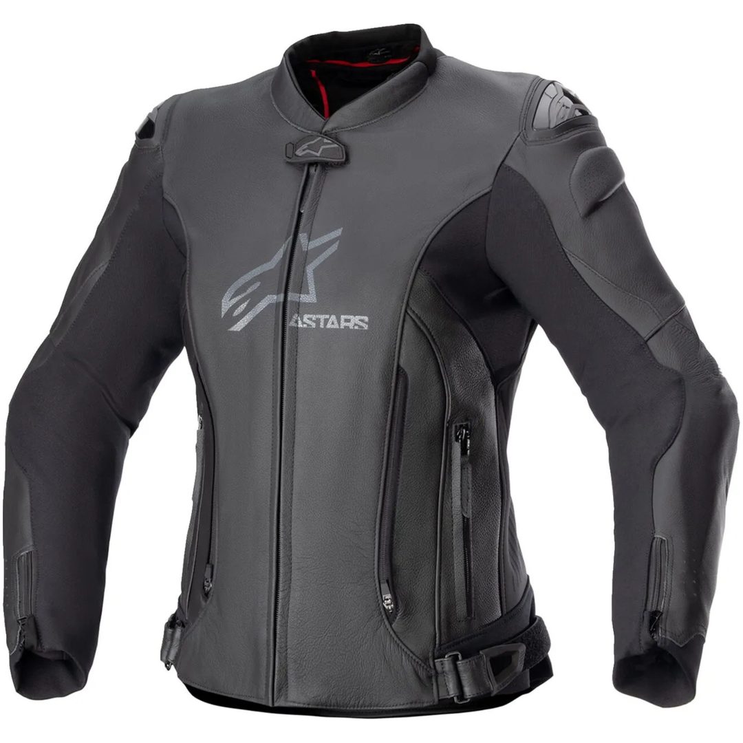 MC-jakke Dame Læder Gp+r V4 Sort ALPINESTARS 46