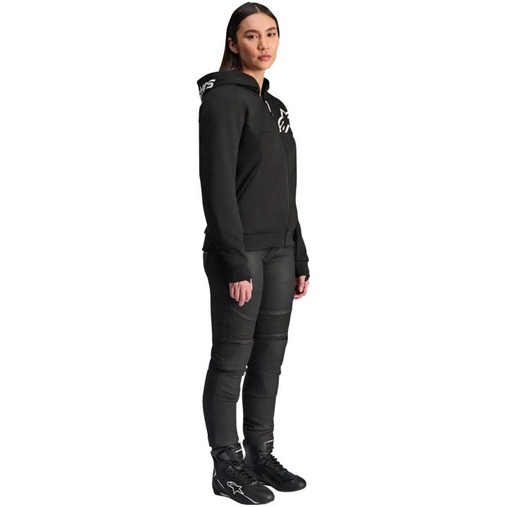 MC-Jakke Dame Stella V2 Sport Fleece Sort ALPINESTARS XL – billede 4