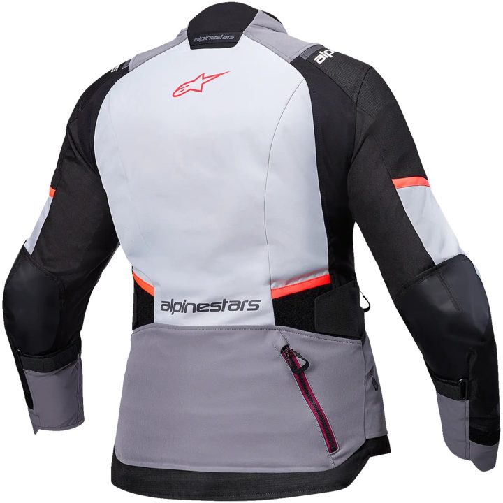 MC-Jakke Dame Tekstil Stella Andes v4 Drystar® Grå/Koral Alpinestars s – billede 2