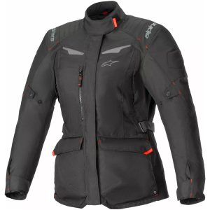 MC-jakke Dame Tekstil Stella St-1 Waterproof Sort ALPINESTARS