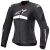 MC-jakke Dame Tekstil T-gp+r Air Sort/Hvid ALPINESTARS Vandresistent – miniature 1