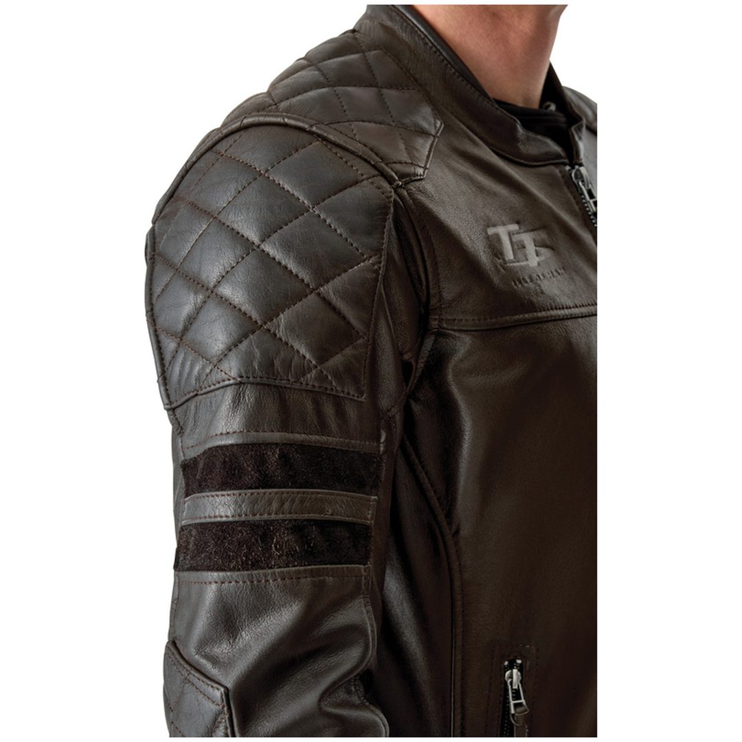 MC-Jakke Hillberry D3O Læder Brun RST M – billede 3