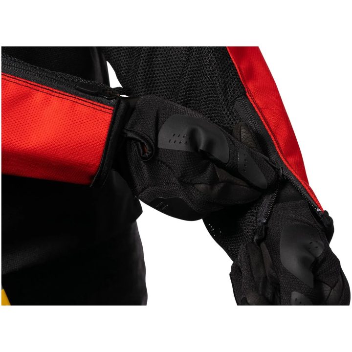 MC-Jakke Hooligan Slayer CE Sport Sort/Orange ICON Medium – billede 3