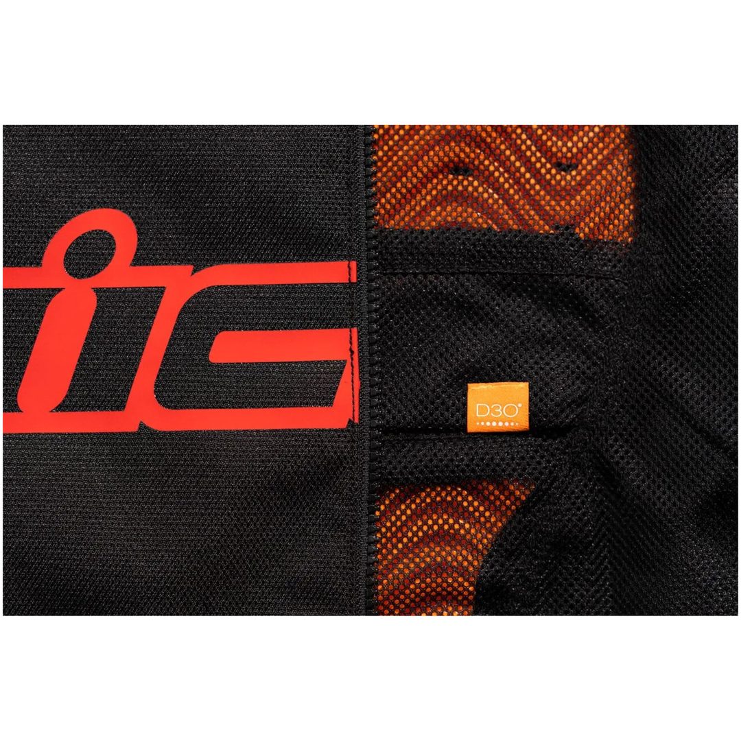 MC-Jakke Hooligan Slayer CE Sport Sort/Orange ICON Medium – billede 8