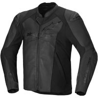 MC-jakke Læder Faster V3 Sort ALPINESTARS
