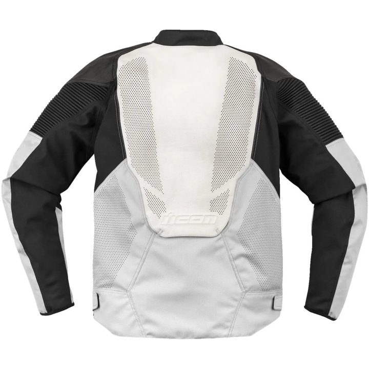 MC-jakke Læder Overlord3 Ce Hvid ICON Hvid – billede 2