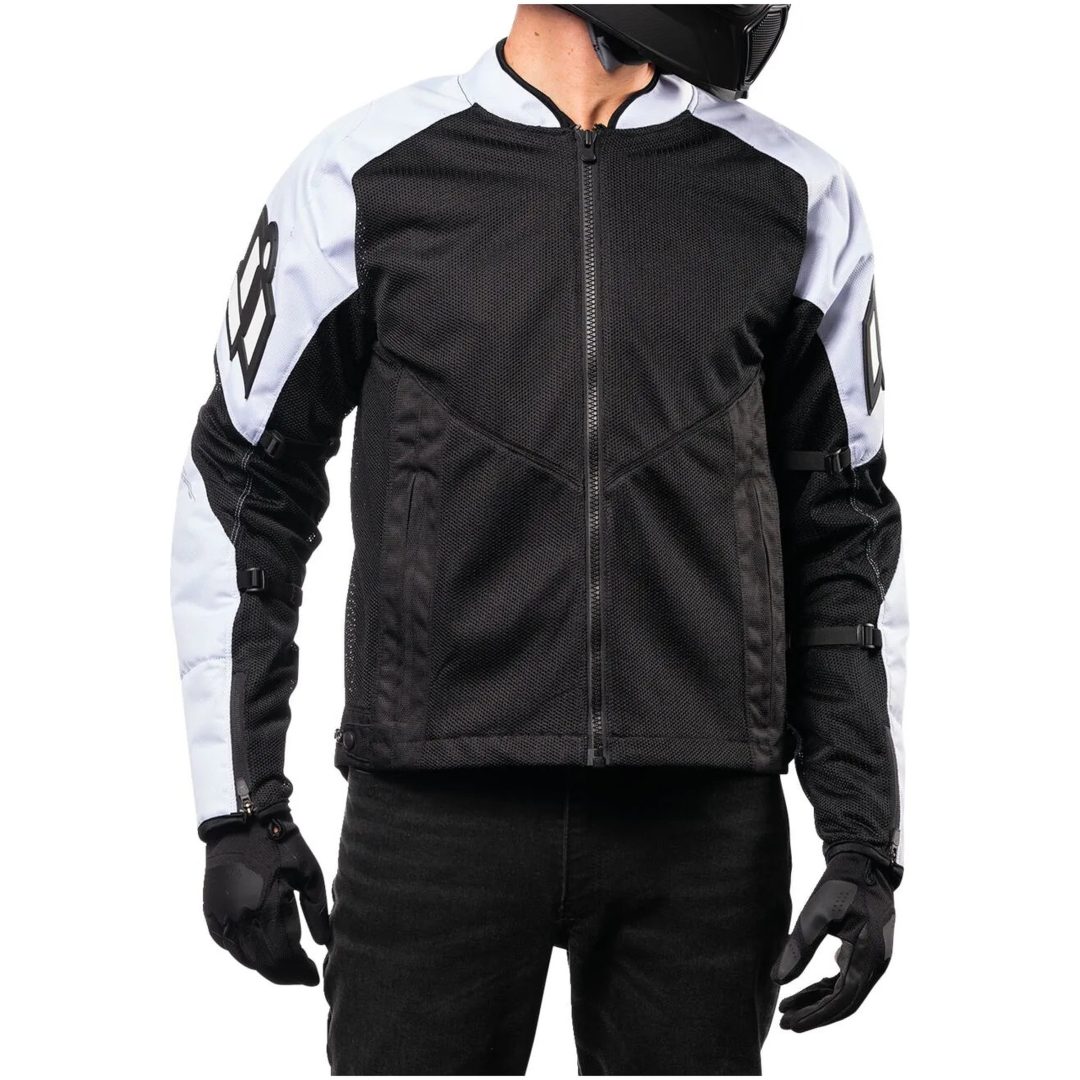 MC-Jakke Mesh AF CE Sport Hvid ICON Small – billede 3