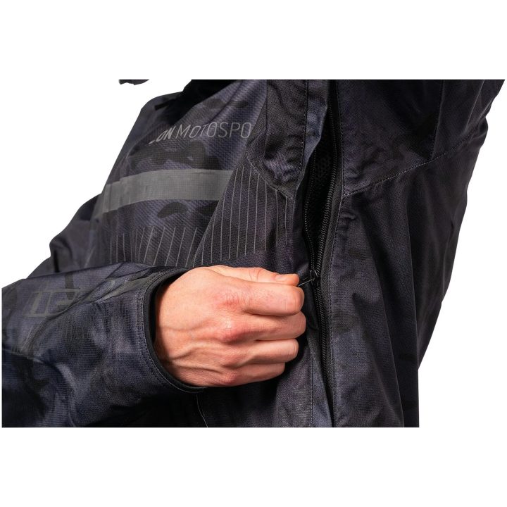 MC-Jakke PDX3 CE Sort Camo ICON Small – billede 4