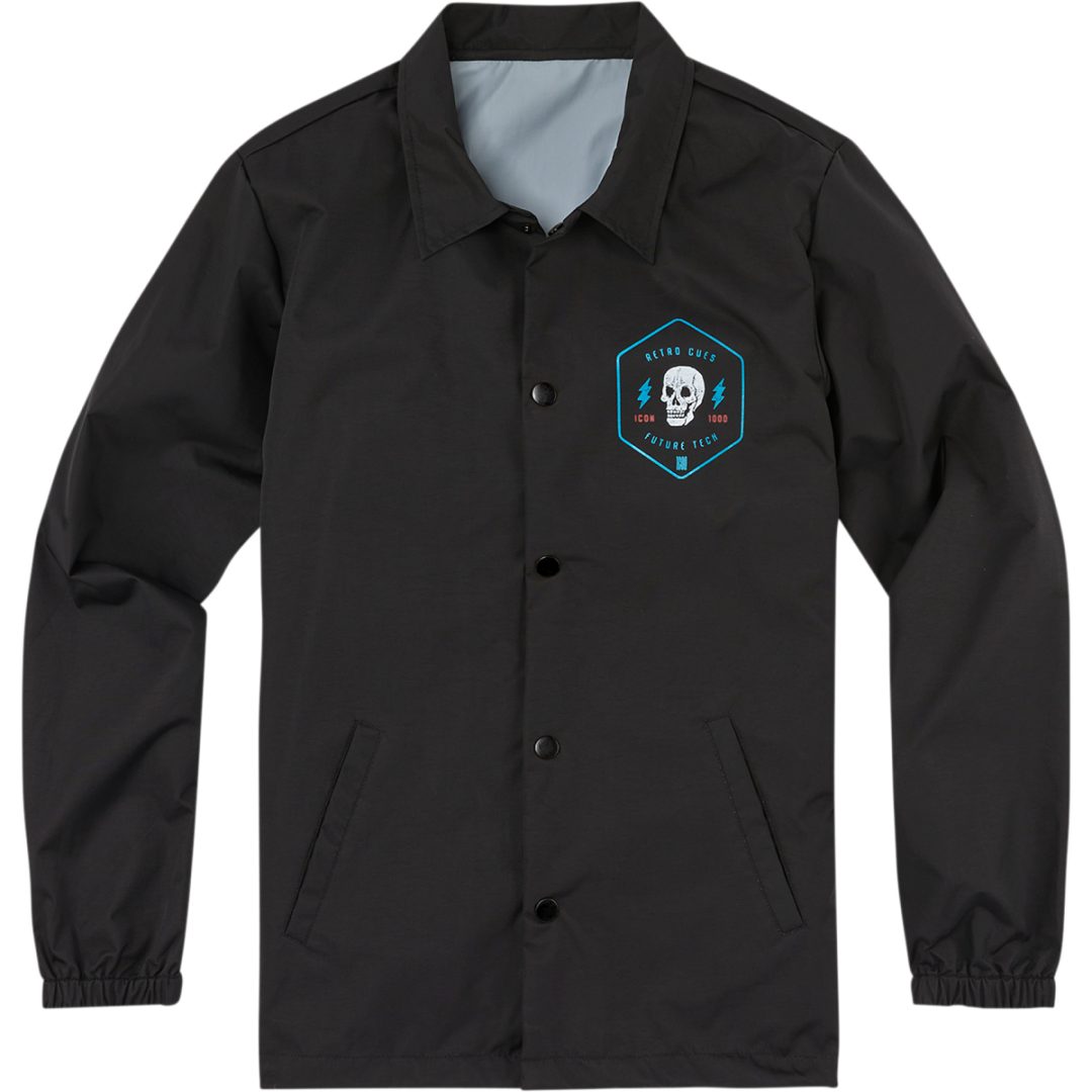 MC-Jakke Retroskull Sort ICON Large