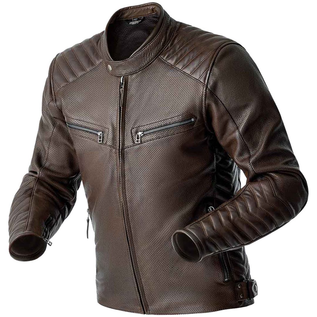 MC-Jakke Roadster Air D3O Læder Brun RST s
