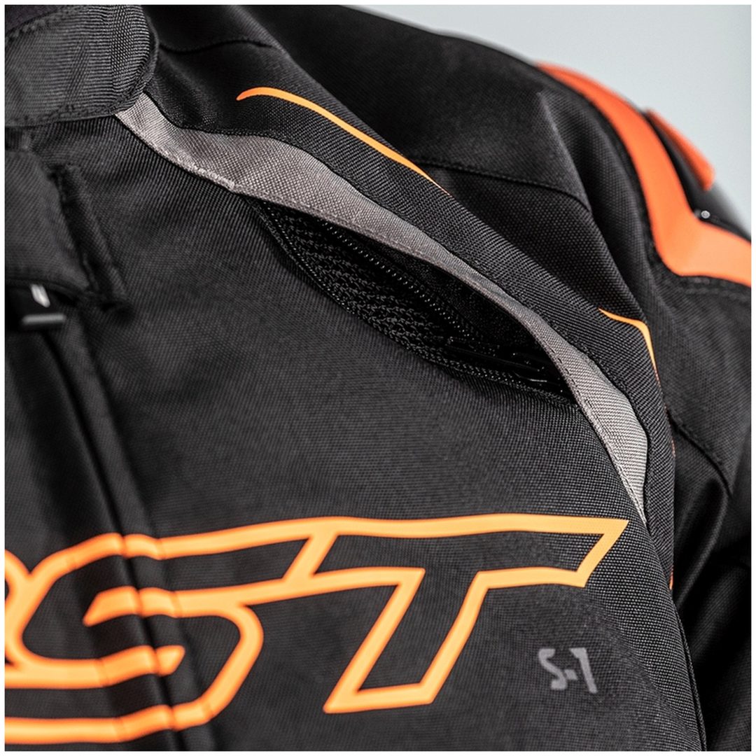 MC-Jakke S-1 CE Sort/Orange RST s – billede 3