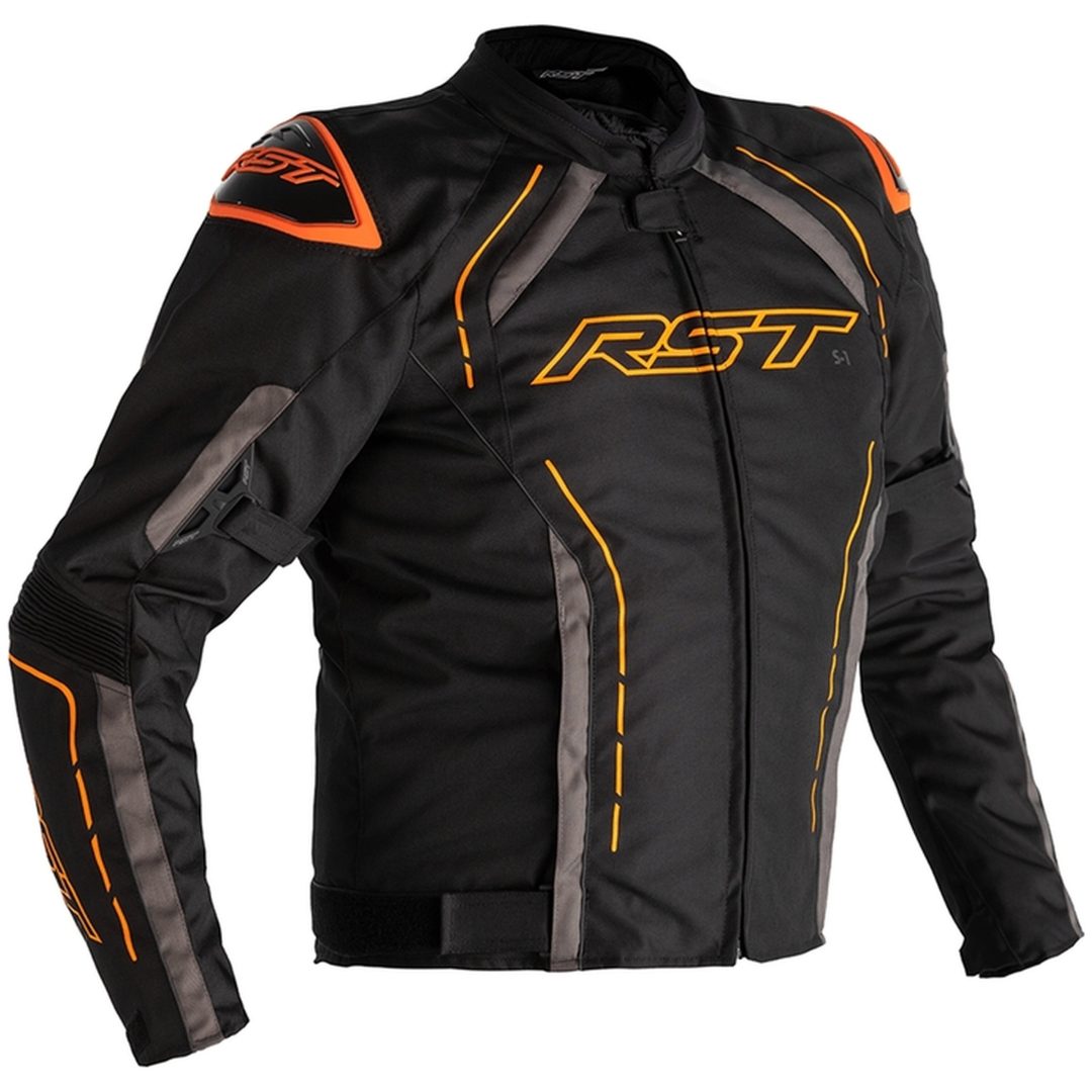 MC-Jakke S-1 CE Sort/Orange RST s