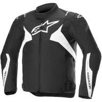 MC-jakke T-jaws V4 Vandtæt Sort/hvid Tekstil ALPINESTARS