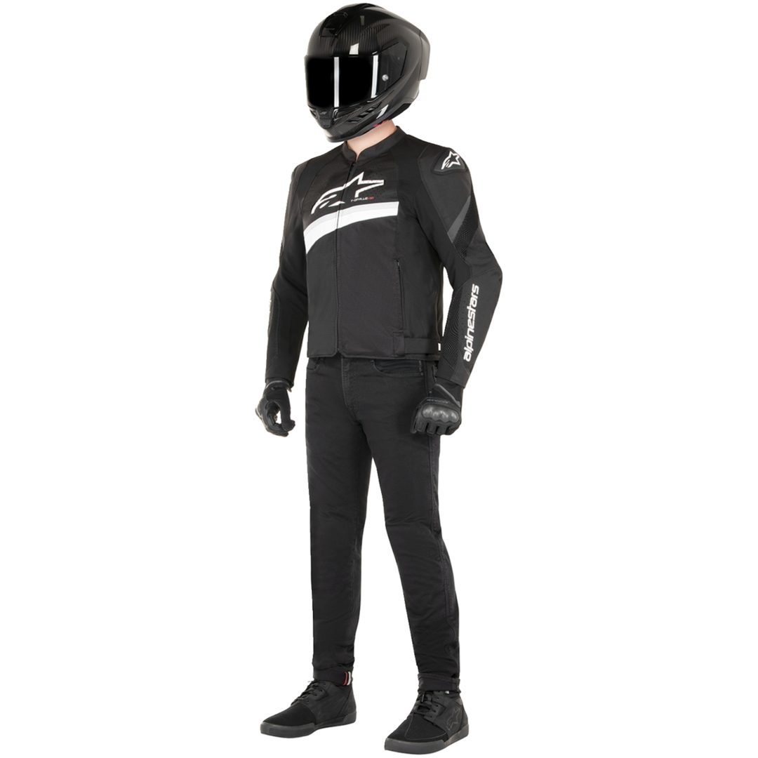 MC-jakke Tekstil T-gp+r V4 Air Sort/Hvid ALPINESTARS 46 (S us) – billede 2
