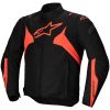MC-jakke Tekstil T-jaws V4 Vandtæt Sort/rød ALPINESTARS Small – miniature 1
