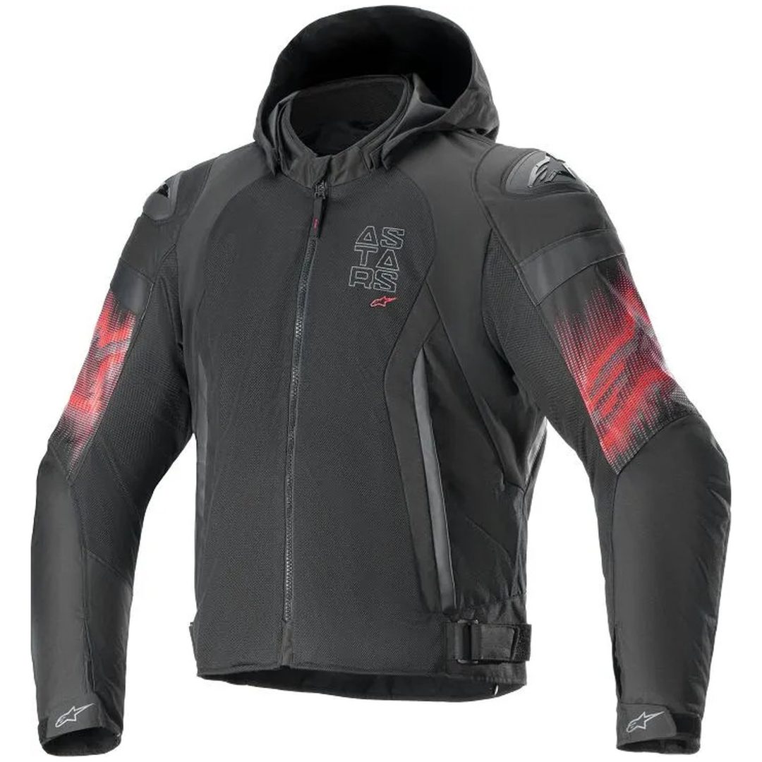 MC-jakke Tekstil Venom Sort/Rød ALPINESTARS 54 (XL)