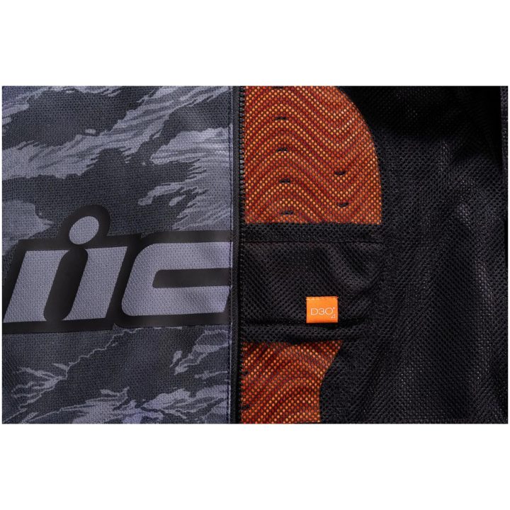 MC-Jakke Tigerbold CE Zip-Front Grå ICON Small – billede 3