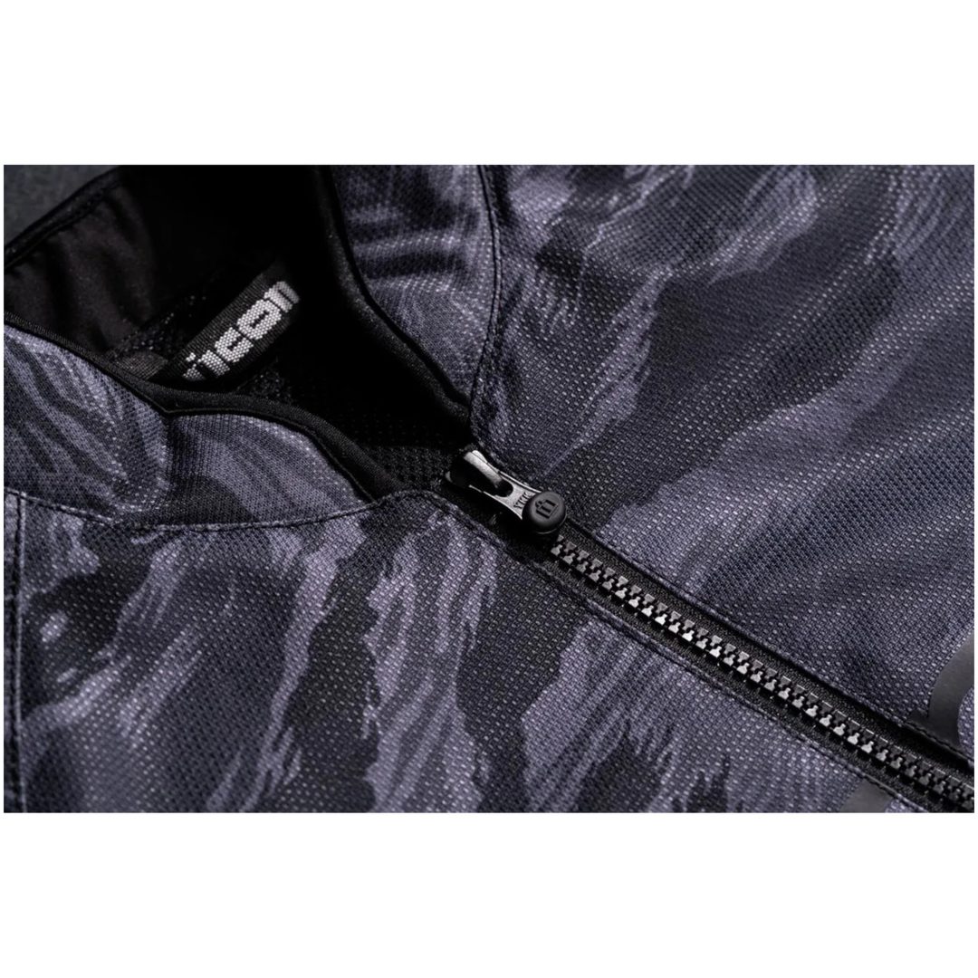 MC-Jakke Tigerbold CE Zip-Front Grå ICON Small – billede 4