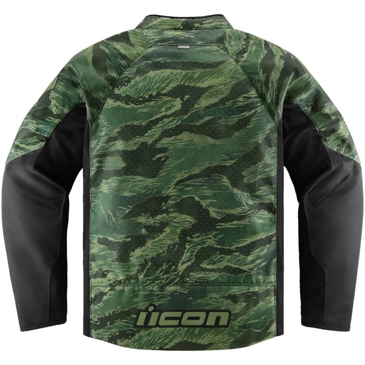MC-Jakke Tigerbold CE Zip-Front Grøn ICON Small – billede 4