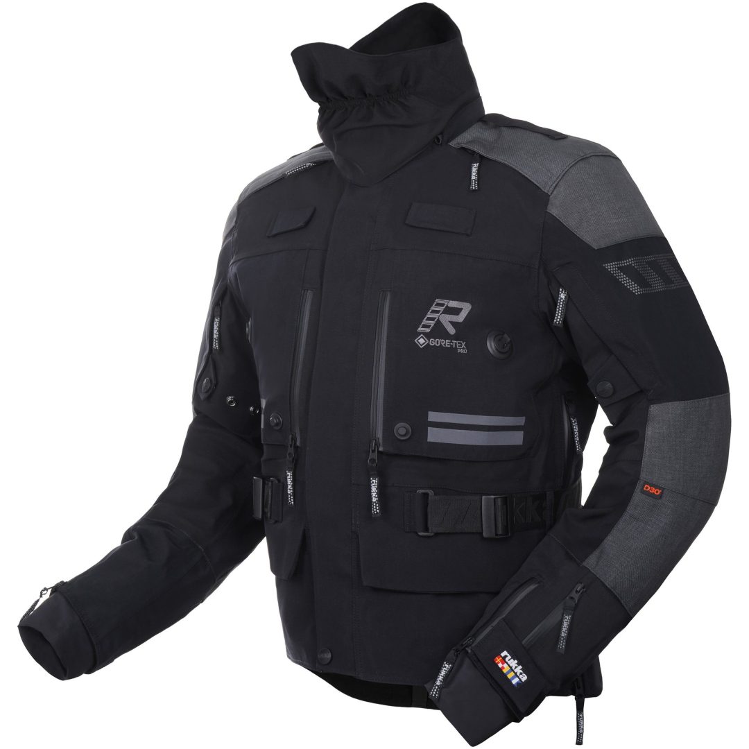 MC-Jakke Titantrail-R Sort/Grå Rukka