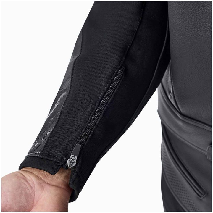 MC-Jakke Tractech Evo D3O Læder Sort Hvid RST XXL – billede 5