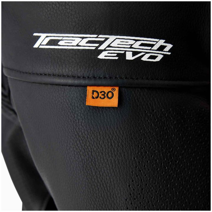 MC-Jakke Tractech Evo D3O Læder Sort Rød RST s – billede 8