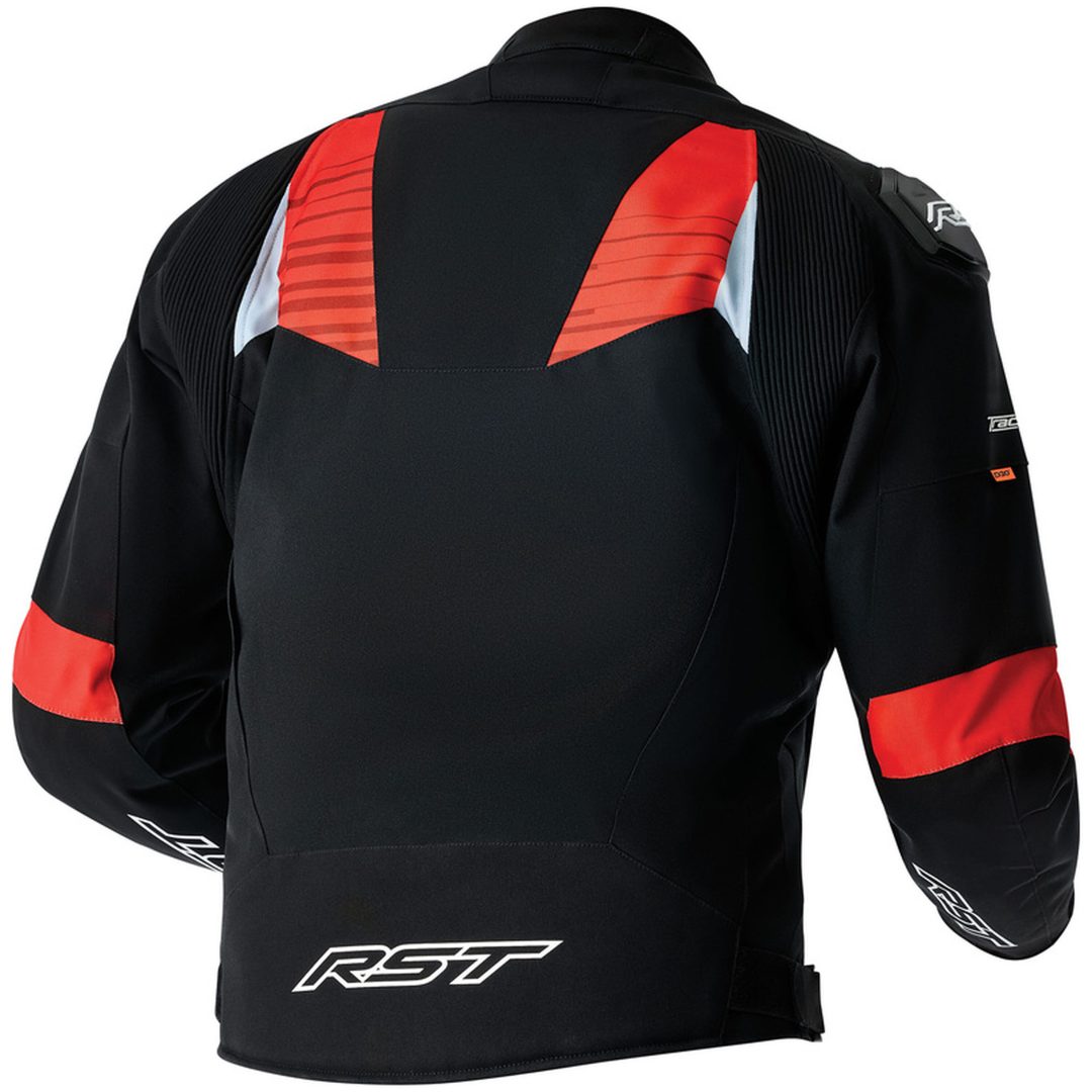 MC-Jakke Tractech Evo D3O Tekstil Sort Rød RST XXL – billede 3