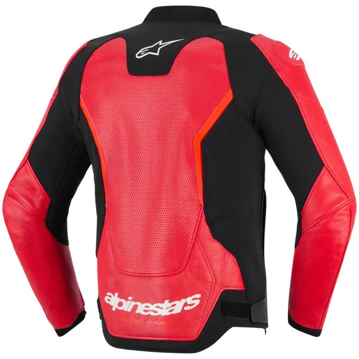 MC-Jakker GP Force Airflow v2 Læder Rød Fluo Alpinestars 56 – billede 2