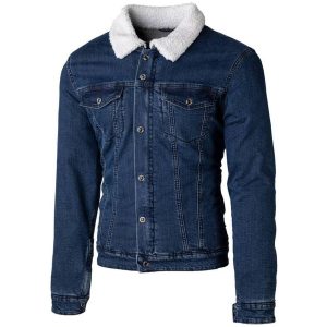MC-Jeansjakke Sherpa Denim CE Kevlar Blå RST