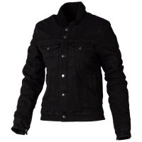 MC-Jeansjakke Sherpa Denim CE Kevlar Sort RST