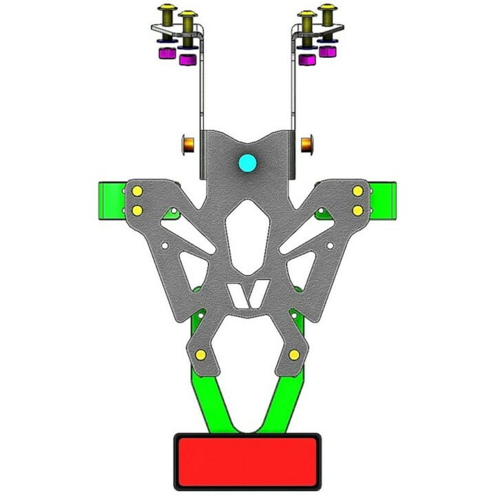 MC-nummerpladeholder Sort V PARTS Sort – billede 3