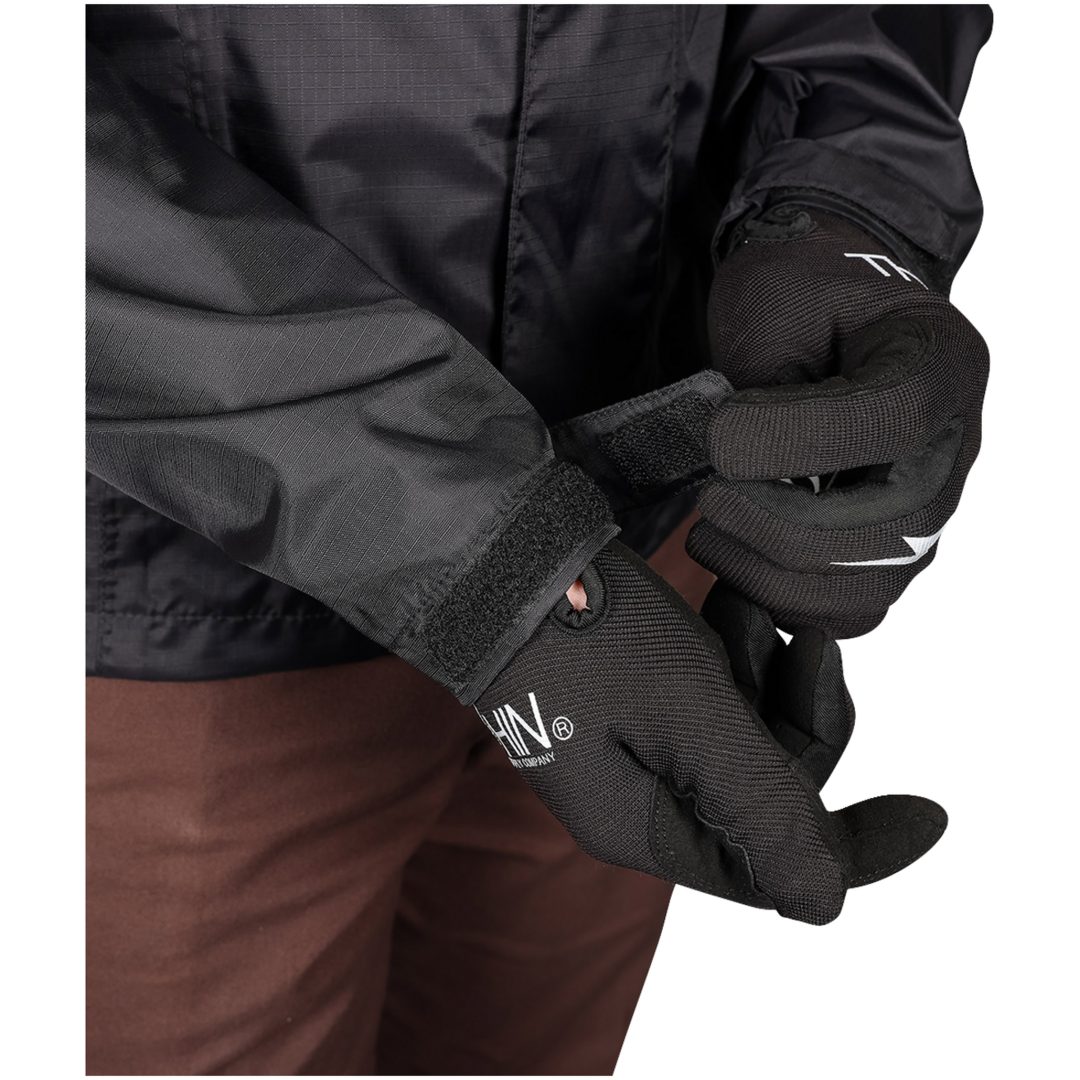 MC-regnjakke Mission Vandtæt Sort THRASHIN SUPPLY CO. Vandtæt – billede 2