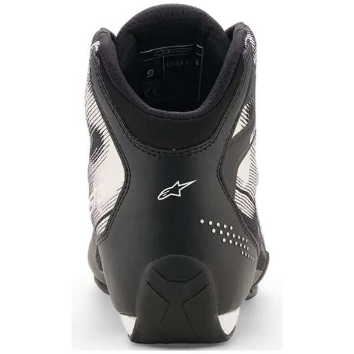 MC-Sko Celer Vented Sort Hvid Alpinestars – billede 5