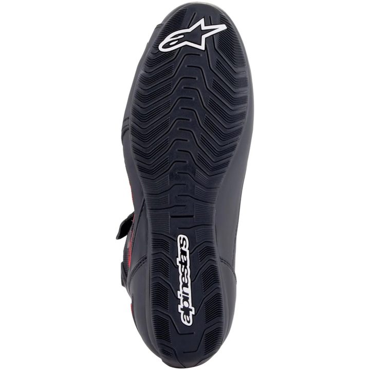 MC-sko Faster-3 Rideknit® Sort/Mørkegrå/Rød ALPINESTARS 40.5 – billede 5