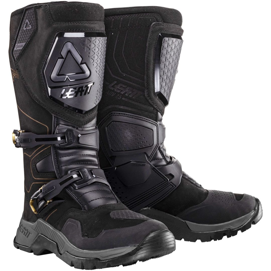 MC-Støvler ADV HydraDri 7.5 Stealth Sort/Grå Leatt EU 42 (US 8 / UK 7 / CM 26.5)
