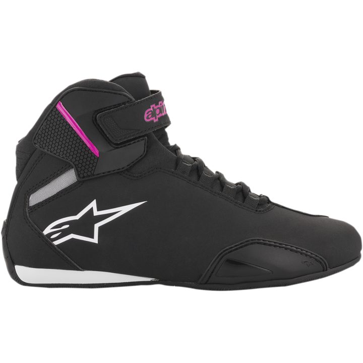 MC-støvler Dame Sector Sort/Pink ALPINESTARS 37.5 – billede 3