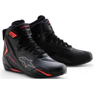 MC-Støvler Faster-4 Drystar® Sort/Rød Alpinestars