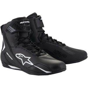 MC-Støvler Faster-4 Sort/Hvid ALPINESTARS