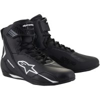 MC-Støvler Faster-4 Sort/Hvid ALPINESTARS
