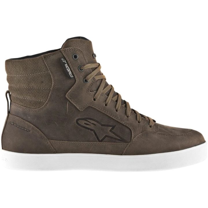 MC-støvler J-6 Vandtæt Brun/Hvid ALPINESTARS 39 – billede 4