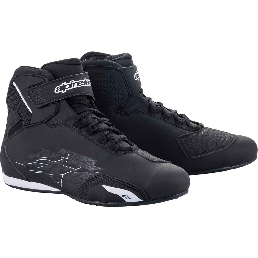 MC-støvler Sektor Sort/Hvid ALPINESTARS 39