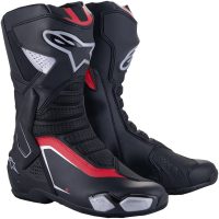 MC-støvler Smx-6 V3 Sort/rød/sølv ALPINESTARS