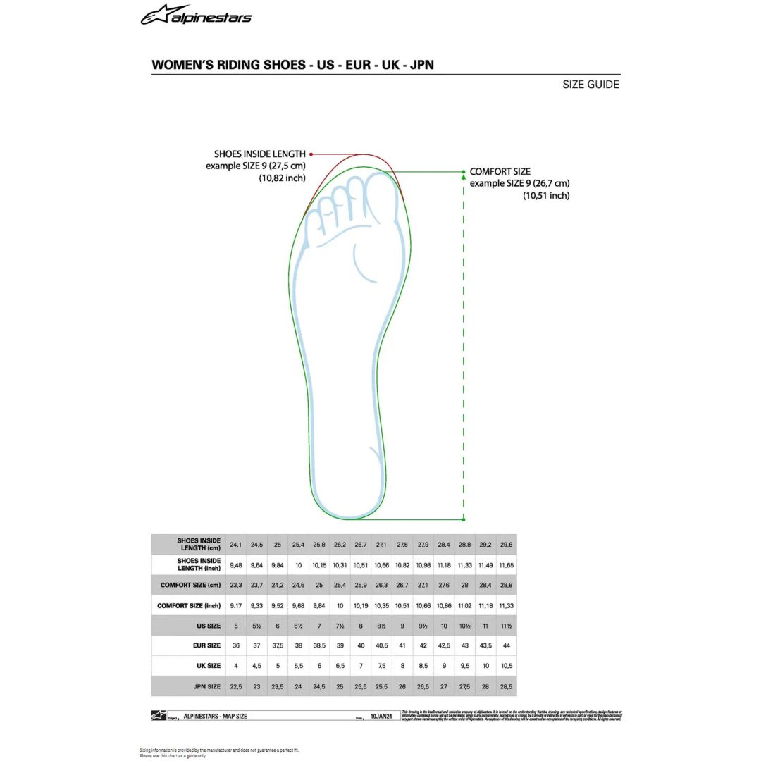 MC-Støvler Stella Faster-4 Sort ALPINESTARS 41 – billede 8