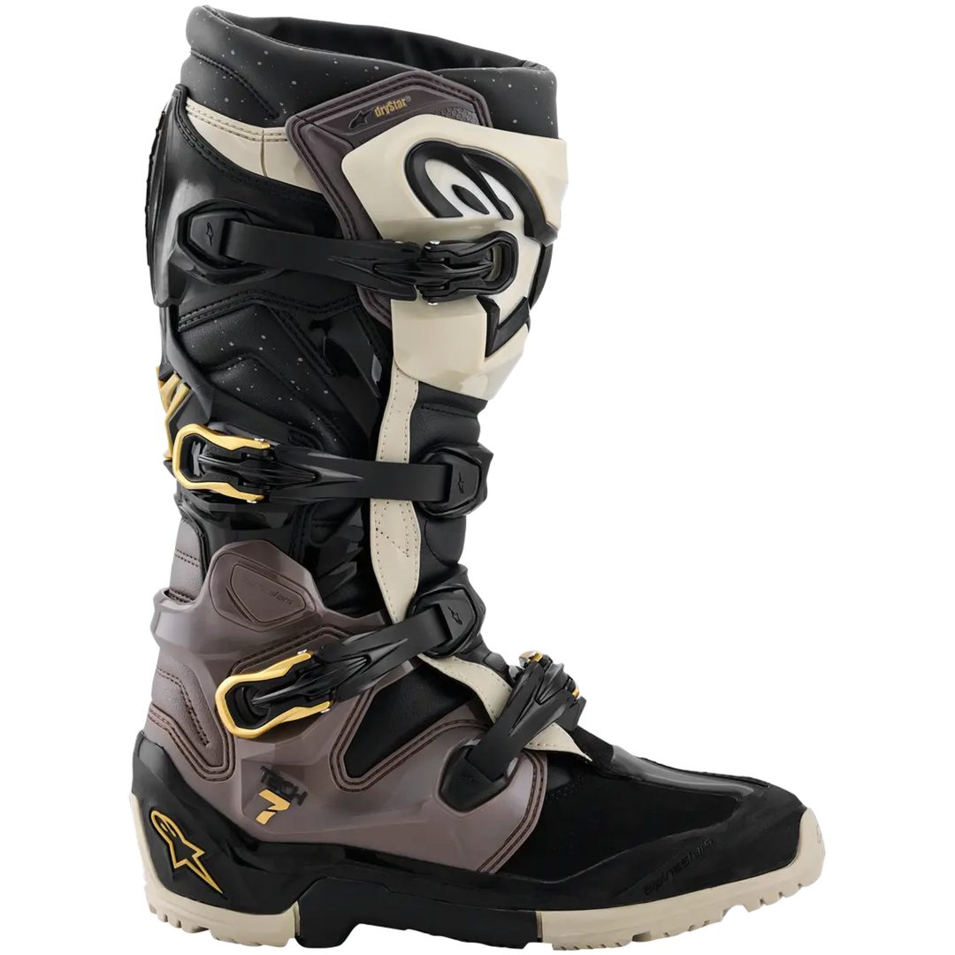 MC-Støvler Tech 7 Enduro Drystar® Sort/Guld ALPINESTARS 43 – billede 4