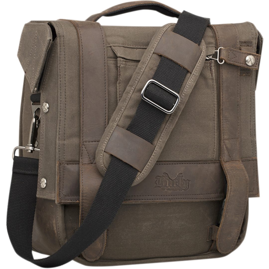 MC-Taske Saddlebag Wax Brun BURLY Sidetaske – billede 3